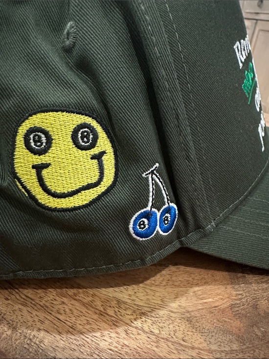 Embroidered \'Remember Who You Are\' Dark Green Baseball The Mayfair Group Cap main image 5